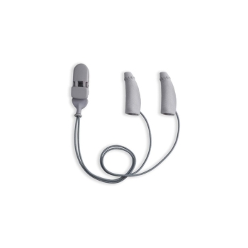 Ear Gear Mini Corded Binaural Grey Hearing Aid Sleeves 56073