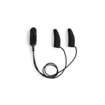 Ear Gear Mini Binaural Corded Hearing Aid Clip Black, 56064