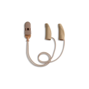 Ear Gear Mini Binaural Corded Hearing Aid Clip Beige, 56075