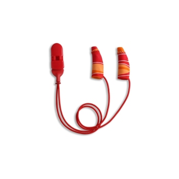 Ear Gear Mini Binaural Red/Orange Hearing Aid Clip - 56067
