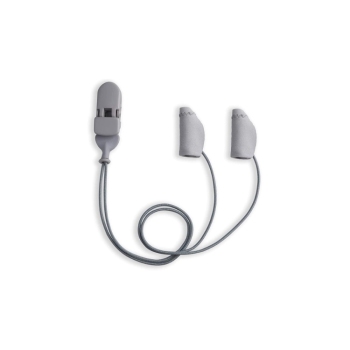 Ear Gear Micro Binaural Corded Hearing Aid Clip Gray - 56353