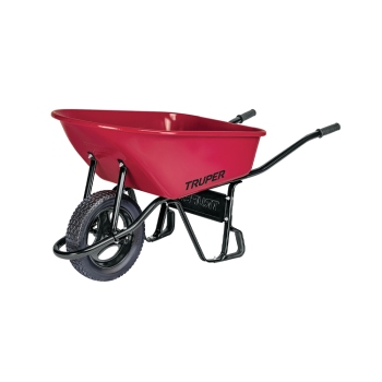 Truper CAT-60FF 6 Cu Ft Wheelbarrow with Flat-Free Tire