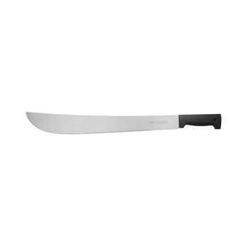 Truper 18-Inch Straight Blade Bush Machete #10256, Black Rivetless Han