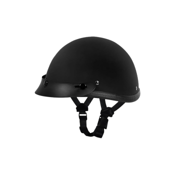 Daytona Smokey Novelty Helmet With Snaps Dull Black 2XL