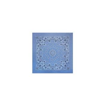 Western Express Chambray Paisley Bandana 22 x 22 Cotton USA Made