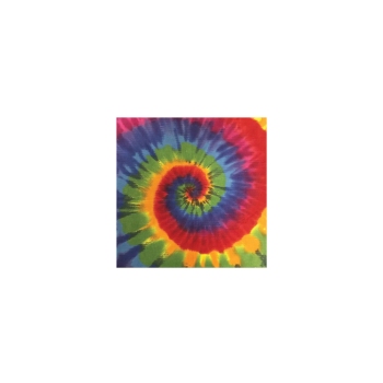 Western Express Rainbow Tie-Dye Bandana 22 x 22 Cotton Dozen Set