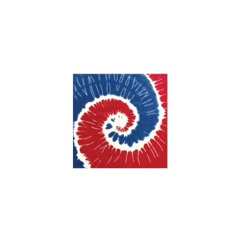 Western Express Patriotic Swirl Tie-Dye Bandana 22 x 22 Cotton