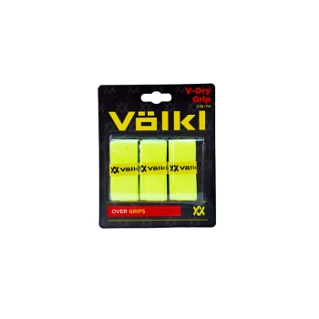 Volkl V-Dry Overgrips, Yellow, 3-Pack (V33453)