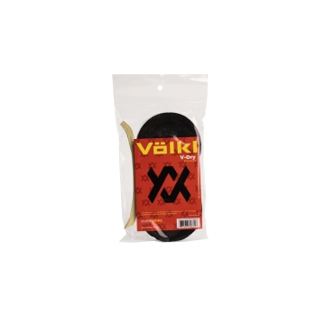 Volkl V-Dry OverGrip 30 Pack Charcoal Moisture Absorbent Grip (V35562)