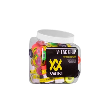 Volkl V-Tac 70-Pack Tennis Overgrip Jar Multi-Color