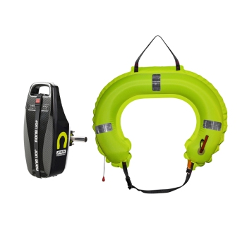 Ocean Safety Jon Buoy Inflatable Horseshoe Black JON3295