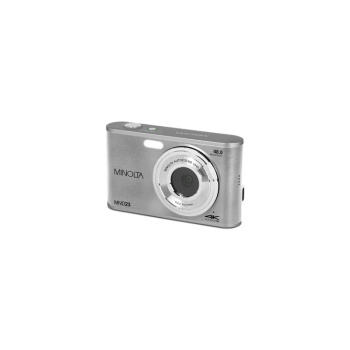 Minolta MND23 48MP 4K Digital Camera Dual Selfie Screens Silver - Model MND23-S