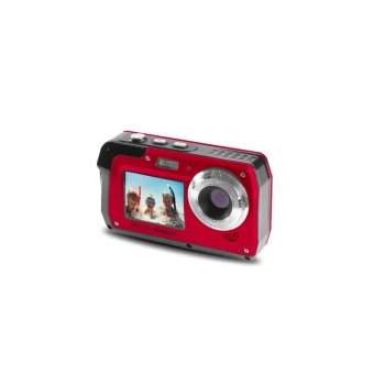 Minolta MN40WP 48MP 2.7K Waterproof Dual Screen Camera Red