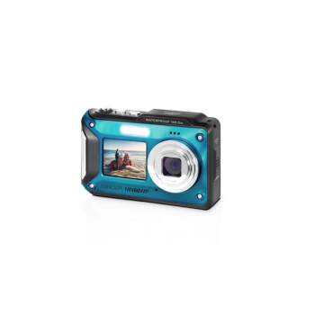 Minolta MN60WP 48MP 4K Waterproof Dual Screen Camera Blue