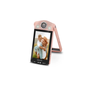 Minolta MN4KFLIP 64MP 4K WiFi Vlogging Camera Pink