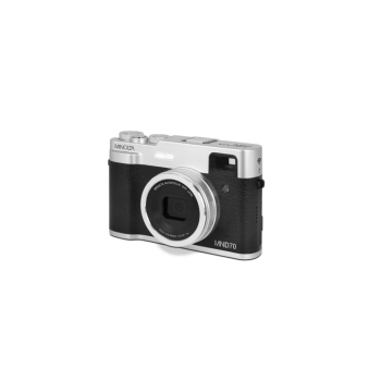 Minolta MND70 Retro 48MP 5K Dual Lens Camera Silver Black