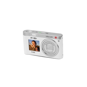 Minolta MNZ6E 2VIEW 64MP 4K Dual LCD Camera 6x Zoom White - Model MNZ6E-W