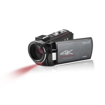 Minolta MN4K25NV 30MP 4K Night Vision Camcorder Black