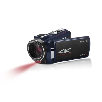 Minolta MN4K25NV 30MP 4K Night Vision Camcorder Blue