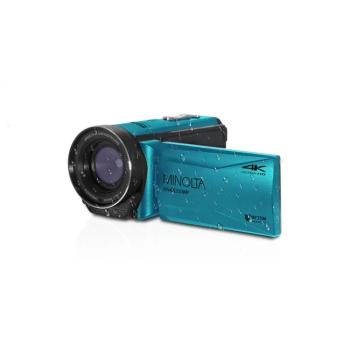 Minolta MN4K300WP 56MP 4K Waterproof Camcorder Blue