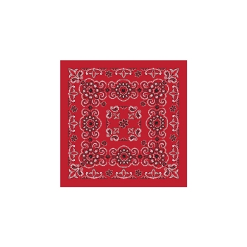 Western Express Oversize Red Paisley Bandana 27 x 27 Cotton