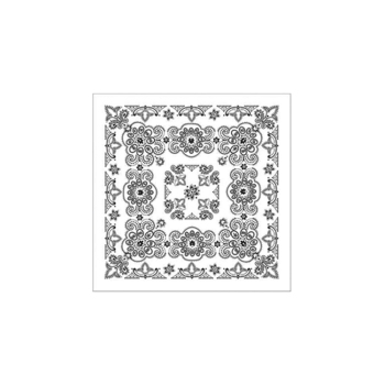 Western Express Oversize White Paisley Bandana 27 x 27 Cotton