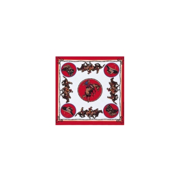 Western Express Rodeo Cowboy Bandana 22 x 22 Made in USA