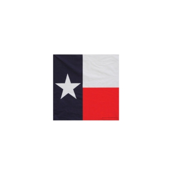Western Express Texas Flag Bandana 22 x 22 Cotton Made in USA