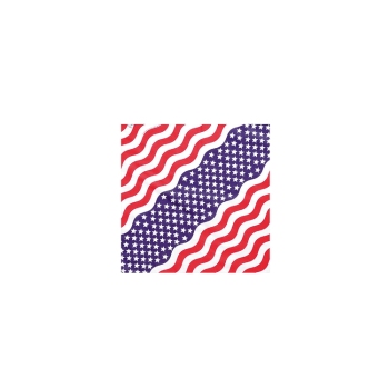 Western Express Stars and Stripes Bandana 22 x 22 Cotton USA Made