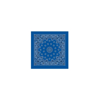 Western Express Royal Blue Paisley Bandana 22 x 22 Cotton USA Made