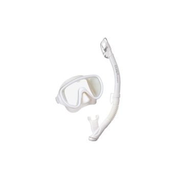 TUSA Serene Adult Diving Mask Snorkel Combo White UC-1625PQW-W