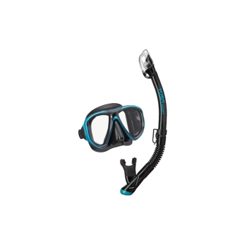 TUSA Powerview Adult Mask and Dry Snorkel Combo Ocean Green