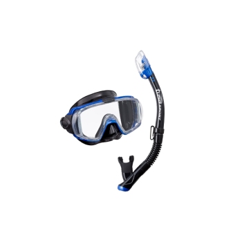 TUSA Visio Tri-Ex Adult Mask Snorkel Combo Metallic Black
