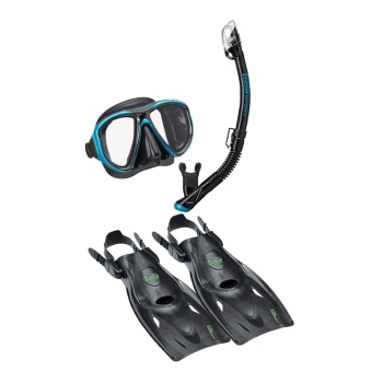 TUSA Adult Snorkeling Set Mask Snorkel Full Foot Fins