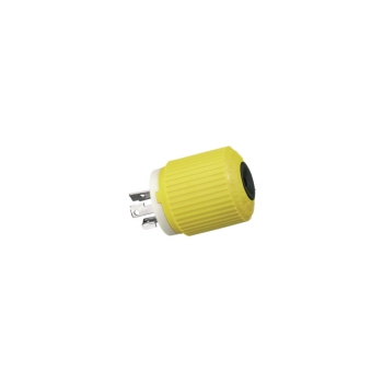Hubbell HBL328DCP Marine DC Male Plug 30A 28V Yellow