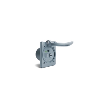 Hubbell HBL61CM65 Marine 20A 125V Flanged Receptacle