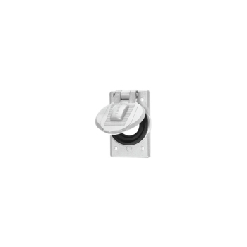 Hubbell HBL74CM25WOAW 1-Gang Weatherproof Lift Cover White