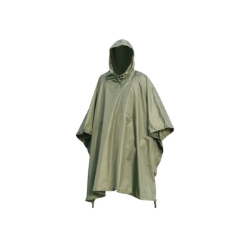 Mil-Tec OD Green Ripstop Waterproof Rain Poncho & Tarp