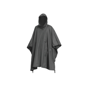 Mil-Tec Black Ripstop Tactical Wet Weather Poncho & Shelter Tarp