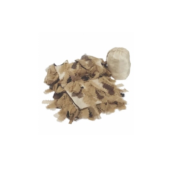 Mil-Tec Desert Camo 3D Leaf Ghillie Cover Lightweight Concealment Net