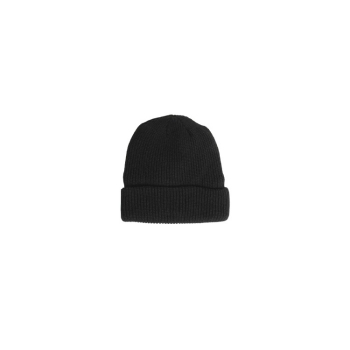 Mil-Tec Black Thinsulate Watch Cap - Ribbed Knit Cold Weather Beanie