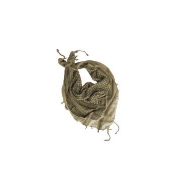 Mil-Tec Shemagh Keffiyeh Tactical Cotton Scarf � Khaki/Black - Model 12611000
