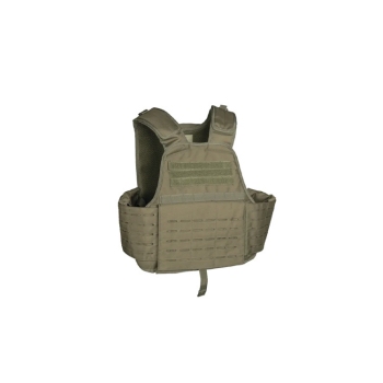 Mil-Tec Laser-Cut Tactical Plate Carrier Vest Olive Drab - Model 13465101