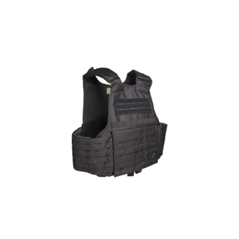 Mil-Tec Black Laser-Cut, Plate Carrier Vest