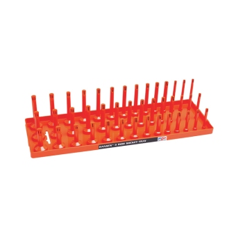 Hansen 12053 1/2-Inch Drive SAE Socket Tray Orange