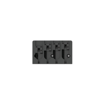 Hipshot 4 String A Style Bass Bridge Black FM1 Brass