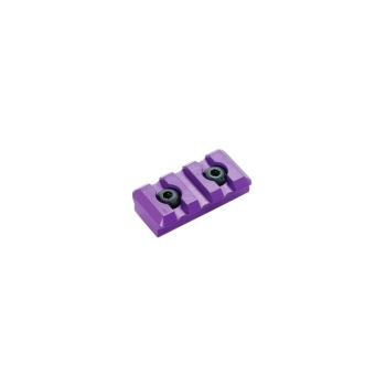 M-LOK 3 SLOT PICATINNY RAIL PURPLE ANODIZED