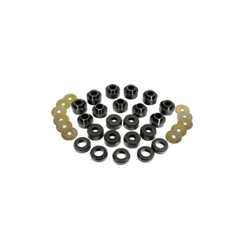 Prothane Black Body Mount Bushing Kit 97-06 Jeep Wrangler TJ 1-107-BL