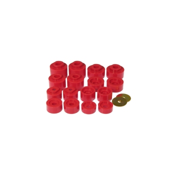 Prothane CHZJ Red Polyurethane Body Mount Bushing Kit