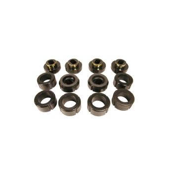Prothane Black Polyurethane Cab Body Mount Bushing Set 12 Piece